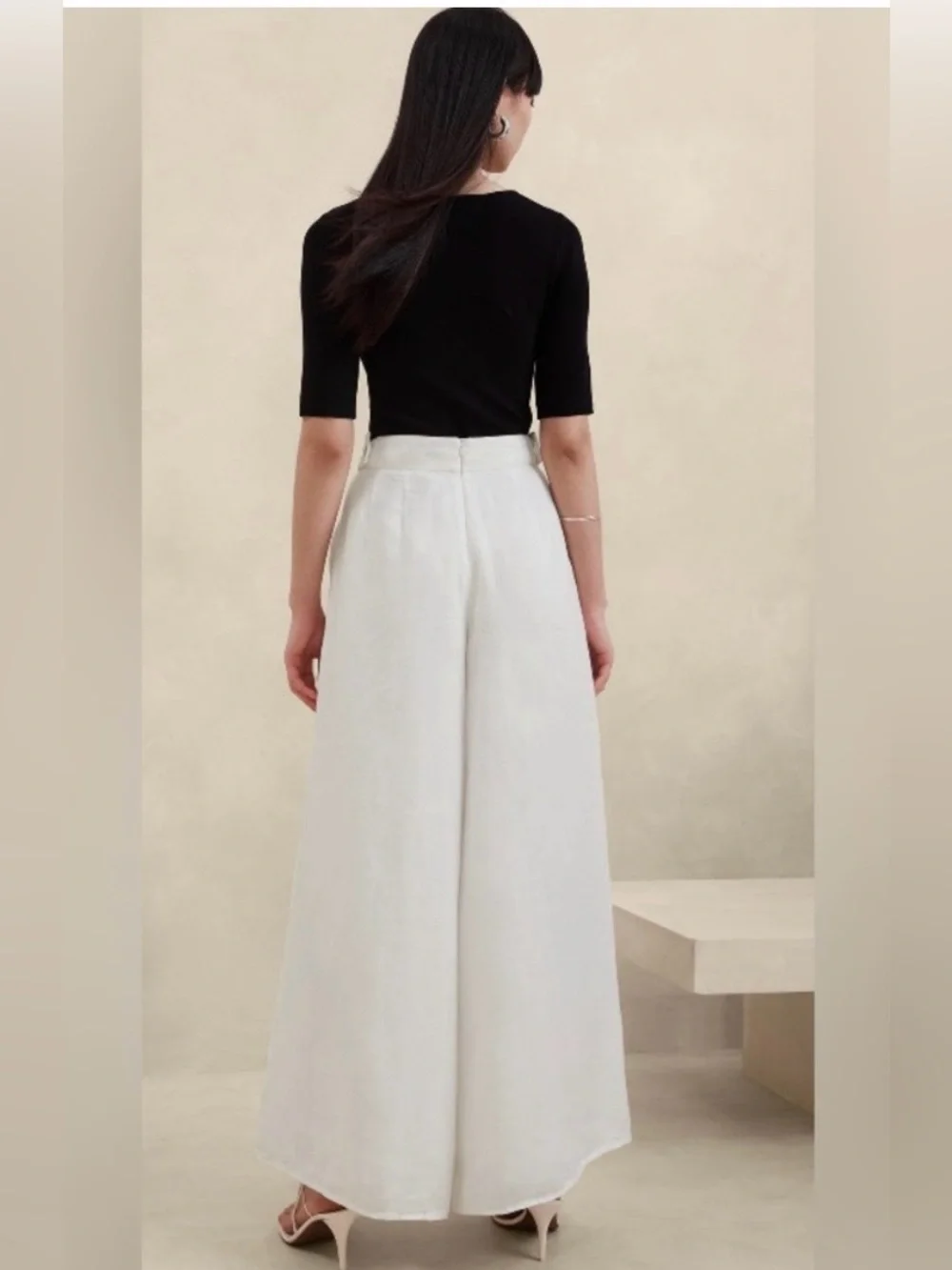Banana Republic Lina Linen Ultra Wide-Leg Trousers